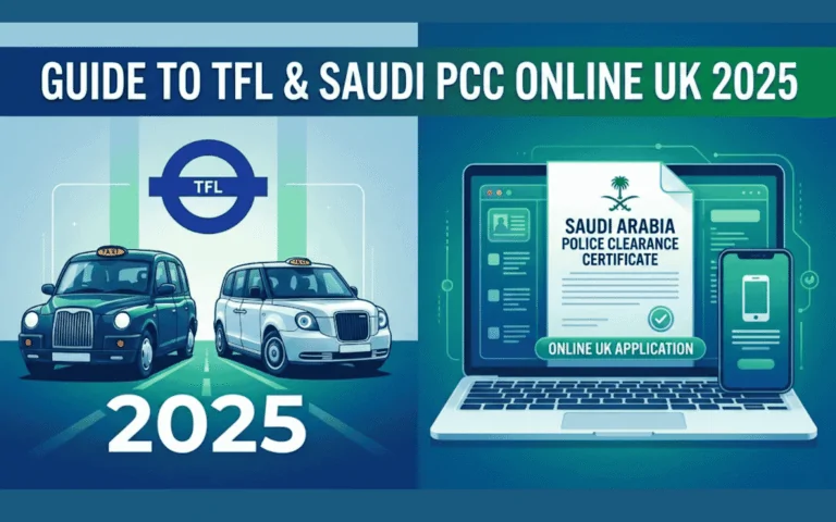 TfL 2025 Requirements How to Obtain Your Saudi PCC Online from the UK